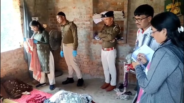 पांच वर्षीय बच्ची से रिश्ते के चाचा ने किया दुष्कर्म, आरोपी हिरासत में फॉरेंसिक टीम ने किया जांच।