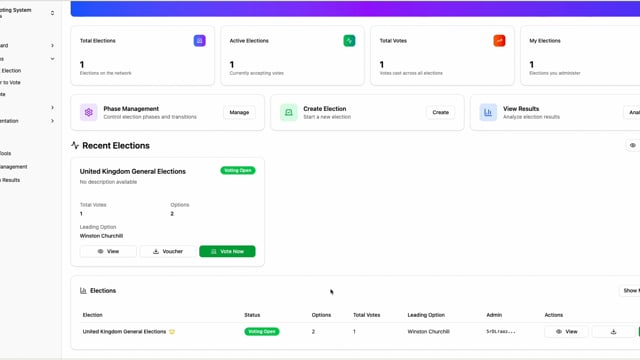 Cloak Minster Ballot - Technical Demo