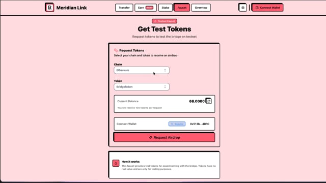 Meridian Link - EVM Withdrawals