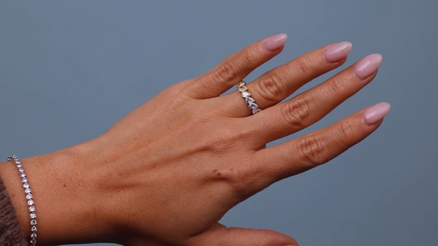 Fancy Yellow and White Diamond Band - Video