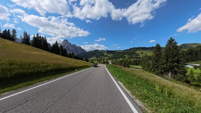 Virtual Cycle Ride – Campolongo & Falzarego Pass, Dolomites, Italy