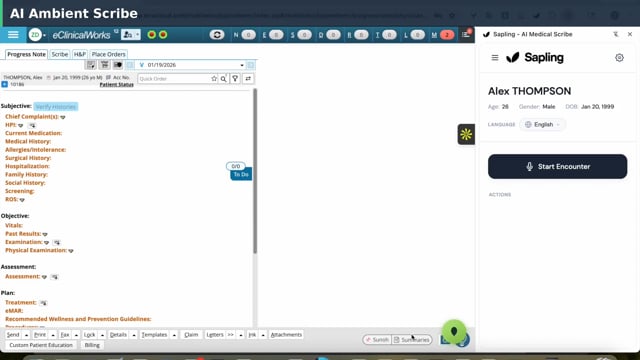 AI Scribe demo