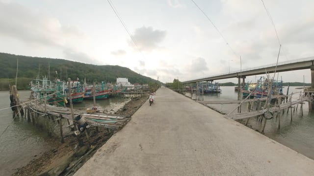 Virtual Cycle Rides – Fishing & Boat Piers, Thailand