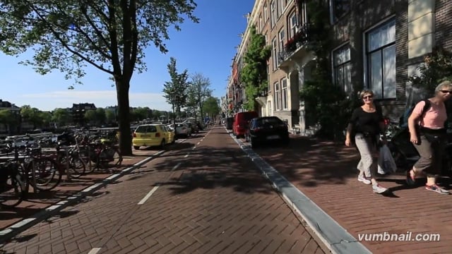 Virtual Walk – Amstel River Area, Amsterdam, Netherlands