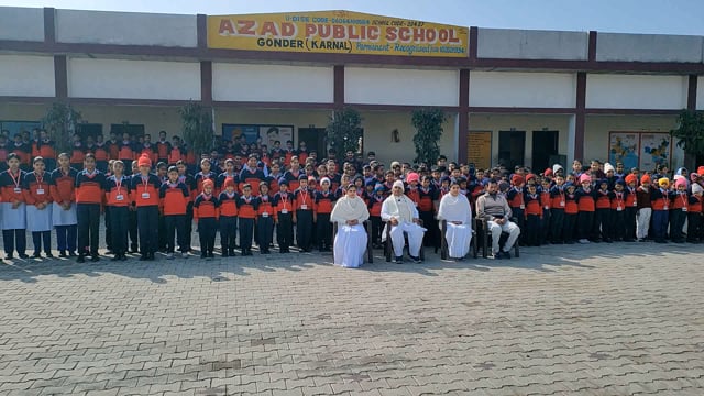 करनाल (हरियाणा) में बीके भगवान भाई माउंट आबू द्वारा नैतिक शिक्षा का पाठ पढ़ाया गया।