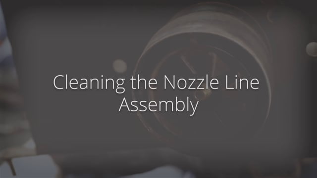 Cleaning the Nozzle Line Assembly