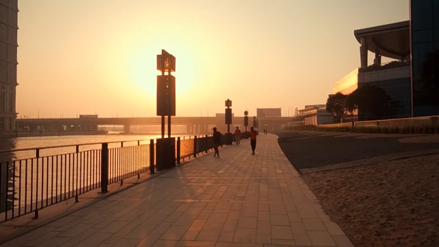 Virtual Cycle Rides – Dubai River, Dubai, United Arab Emirates (Sunset Ride) 2