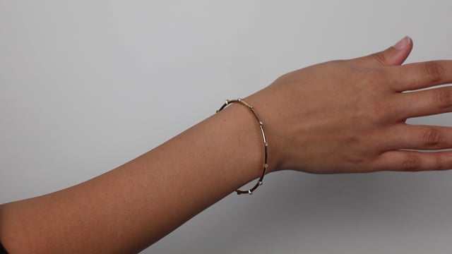 Milgrain Diamond Bangle - Video