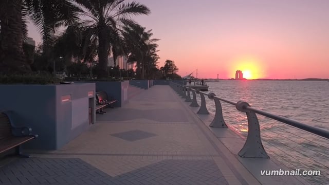 Virtual Cycle Rides – Abu Dhabi at Night – UAE