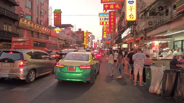 Virtual Cycle Rides – Night in Chinatown – Bangkok, Thailand
