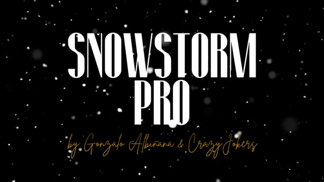 Video SnowStorm Pro by Gonzalo Albiñana and CrazyJokers
