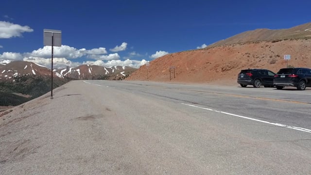 Virtual Cycle Rides – The Loveland Pass – Rocky Mountains, Colorado, USA with Local Sounds
