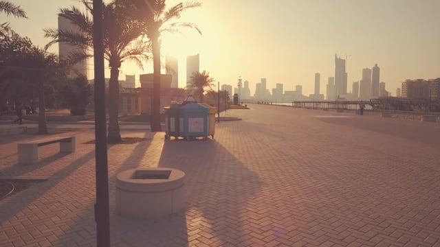 Virtual Cycle Rides – Financial Harbour at Sunset – Bahrain