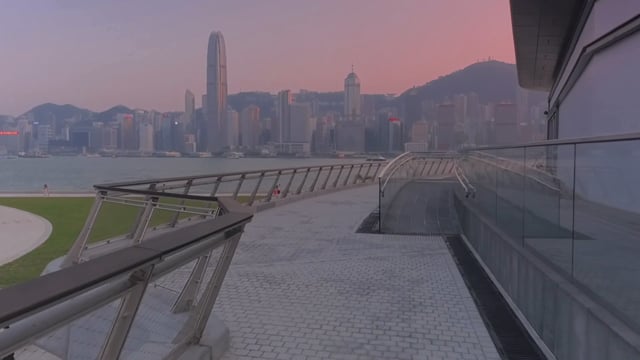 Virtual Run – Art Park and Central Waterfront at Sunset – Hong Kong