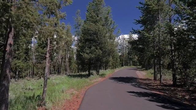 Virtual Cycle Rides – Greenway Bike Path, Yellowstone, Wyoming, USA 1
