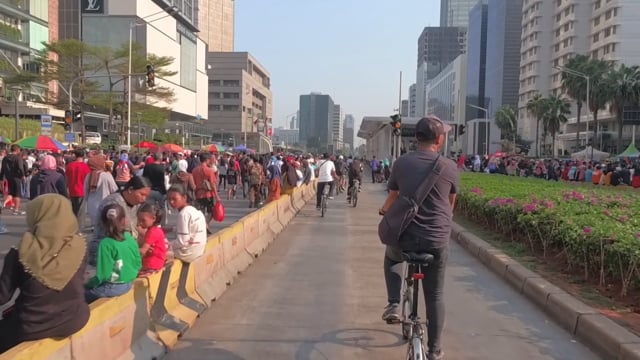 Virtual Cycle Rides – Car Free Sunday, Jakarta, Indonesia 1