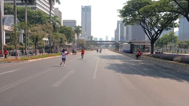 Virtual Cycle Rides – Car Free Sunday, Jakarta, Indonesia 2