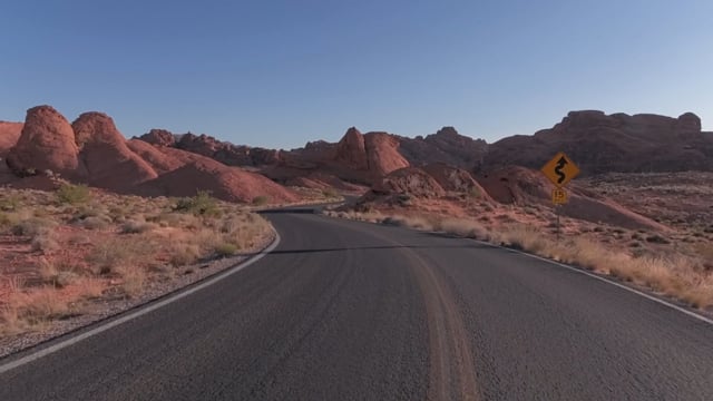 Virtual Cycle Rides – Valley of the Fire, Nevada, USA (Golden Hour) 2
