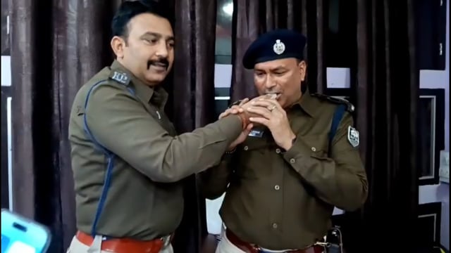 अमरपुर थाना के नए थाना अध्यक्ष राकेश कुमार ने किया पदभार ग्रहण।