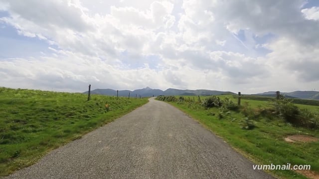 Virtual Cycle Rides – French Pyrenees – Green Hills with Panoramic Views & Birdsong