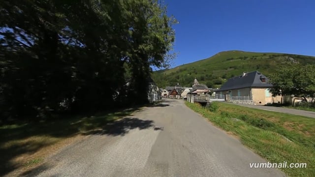Virtual Cycle Rides – French Pyrenees – Rustic Villages & Col du Soulor Climb with Cowbells & Alpine Sounds