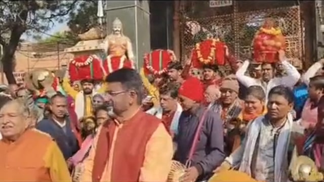 MANT- मथुरा में काशी के लिए निकली ऐसी दिव्य यात्रा, गूंज उठा ब्रिज --हरिहर मिलन का बना, अद्भुत संयोग,,