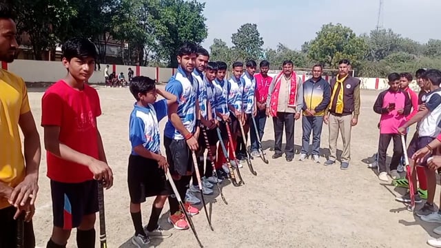 माट मिनी स्टेडियम में प्रथम बार हॉकी टूर्नामेंट का आयोजन किया गया
