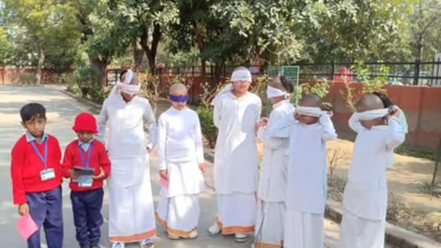 MANT- गुरुकुल के बच्चों ने दिखाई अपनी प्रतिभा, योग, ज्ञान आधारित, किया प्रदर्शन,,