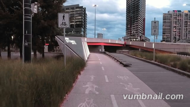 Virtual Cycle Rides – Retro River Night Ride, Melbourne, Australia 2