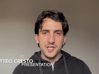 Présentation + Bande Démo Mattéo CRESTO 2026