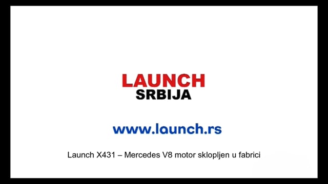 Launch X431 – Mercedes V8 motor sklopljen u fabrici