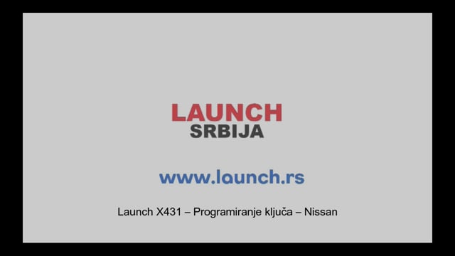 Launch X431 – Programiranje ključa – Nissan