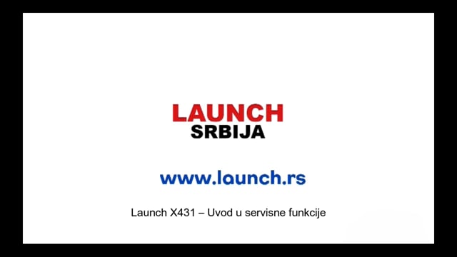 Launch X431 – Uvod u servisne funkcije