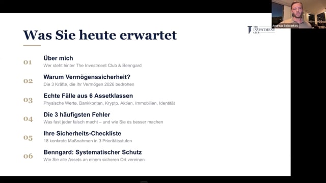 Vermögenssicherheit 2026 – Webinar