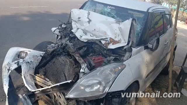 एसटी बस चालकाने कारला जोराची धडक देवून उद्योजकांच्या भावांचा बळी घेतला