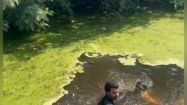 MANT-छाता में 7 दिन से लापता,किशोर का शव पोखर में मिला, गांव में हंगामा,,