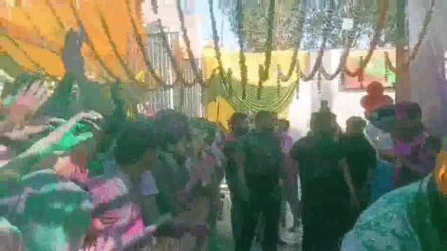 राधारानी जन्मस्थली रावल में होली महोत्सव धूमधाम से संपन्न।