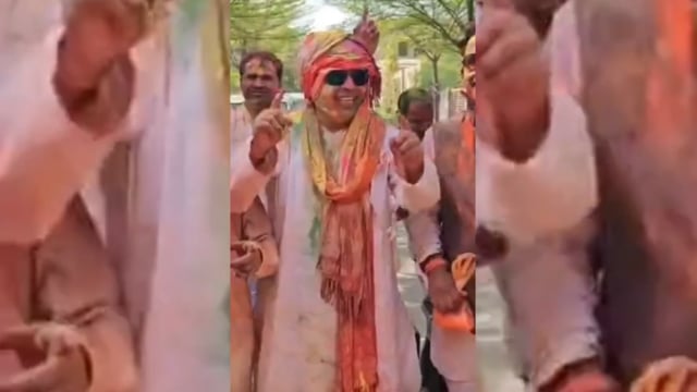श्रीकांत शर्मा ने अपने आवास राधा वैली अपने समर्थकों के संग खेली होली