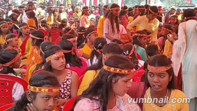 भव्य कलश यात्रा से भक्तिमय हुआ नौरंगिया, शतचंडी महायज्ञ में होगा श्री रामलला का प्राण प्रतिष्ठा