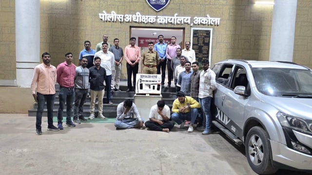 चोरी करने वाले बड़ी गैंग को अकोला पुलिस ने किया गिरफ्तार