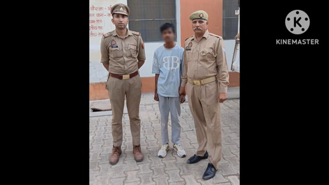थाना ट्रांस यमुना क्षेत्र में मछी पुलिया के पास रात्रि में सो रही  नाबालिक से छेड़खानी करते एक युवक गिरफ्तार