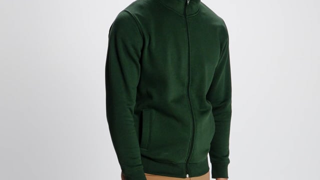 Video for Ulan unisex genser med glidelås og trykk