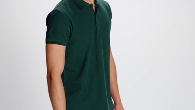 Video for Prince kortermet piké i økologisk bomull for herre med logo