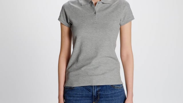 Video for Prince kortermet piké i økologisk bomull for dame med logo