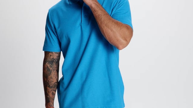 Video for Austral kortermet unisex pikéskjorte med logo