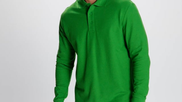 Video for Estrella langermet pikéskjorte for herre med logo