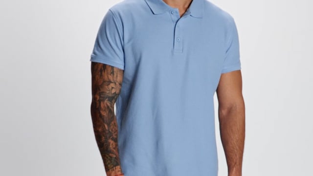 Video for Star kortermet pikéskjorte for herre med trykk