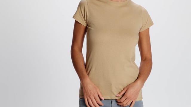 Video for Capri kortermet T-skjorte for dame med trykk