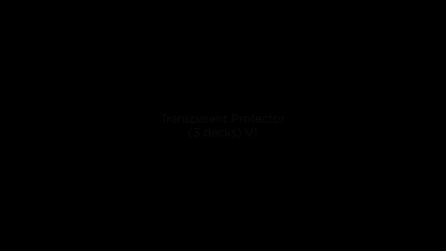 Video Transparent Protector 3 Decks V1 (50 Pack)
