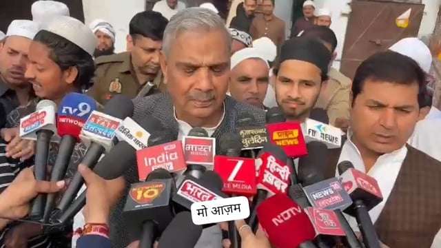 मुजफ्फरनगर ईदगाह पहुंचकर सपा राष्ट्रीय महासचिव सांसद हरेंद्र मलिक ने मुस्लिम समुदाय को ईद की शुभकामनाएं दी